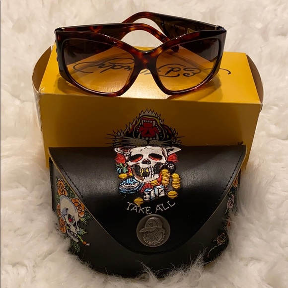 Ed Hardy Jewelry - Ed Hardy sunglasses mint condition